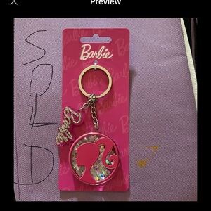 Barbie Glitter Keychain
